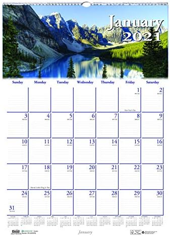 House Of Doolittle™ Earthscapes Recycled Reversible Erasable Yearly Wall Calendar Nature Photos 24 X 37 White Sheets 12 Month Jan Dec 2026 - View #6