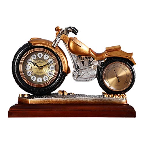 relógio Relógio de mesa silencioso para motocicleta relógio de mesa de resina que pode ser usado par