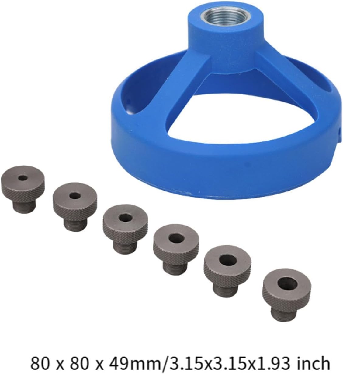 CALANDIS™ Drill Guide Jig with 6 Drill Aluminium Alloy Drill Punch Locator Chucks Blue | Drill Bits | Power Tools | Tools