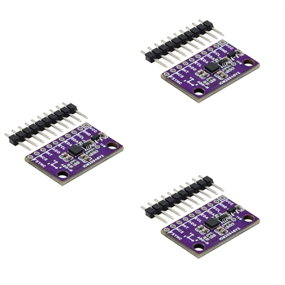 ICM20948V2 Sensore 9DOF A 9 Set di 3 Pezzi Modulo di Rilevamento 'Accelerazione e del Campo Magnetico ICM20948V2-20948 Sostituisce MPU-9250