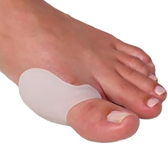 NatraCure Big Toe Bunion Guard - Gel Pad Protector Sleeves for Pain Relief - For Friction, Pressure, Hallux Valgus - Reusable & Washable Bunion Gel Cushions - 1 PK
