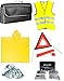 Produktbild KFZ Sicherheitsset 8 tlg. 2 Erste Hilfe Set mit Verbandskasten Auto Notfallset 2 x Warnweste, 2 x Poncho 1 x Rettungsedecke, 1 x Warndreieck mit Zubehörtasche