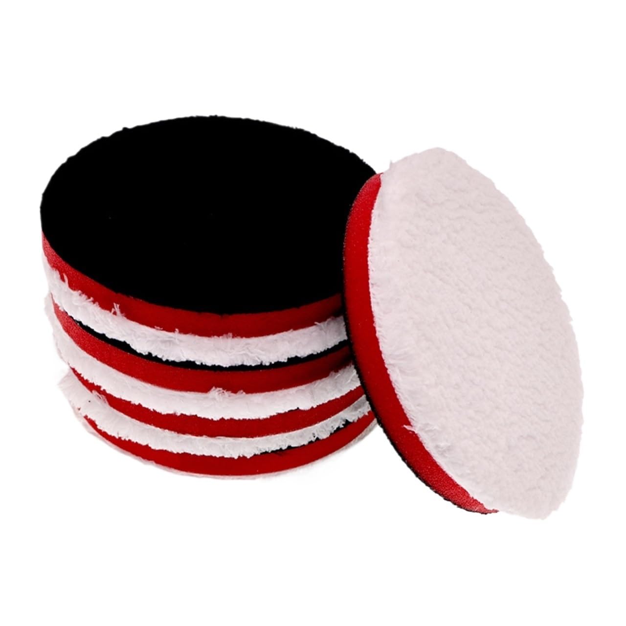Mzsklw Color1 Car Polishing Foam Pads 5Pcs 5Inch 125Mm Foam Polishing Pad Hook And Loop For Car Polisher Cutting Buffing Waxing