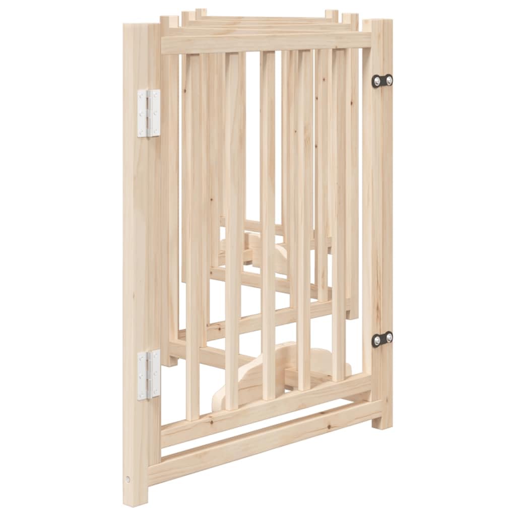 vidaXL Puerta para Perros Plegable 6 Paneles Madera de álamo 300 cm, Puerta para Mascotas, Puerta de Seguridad para Perros, Puerta para Perros de Seguridad