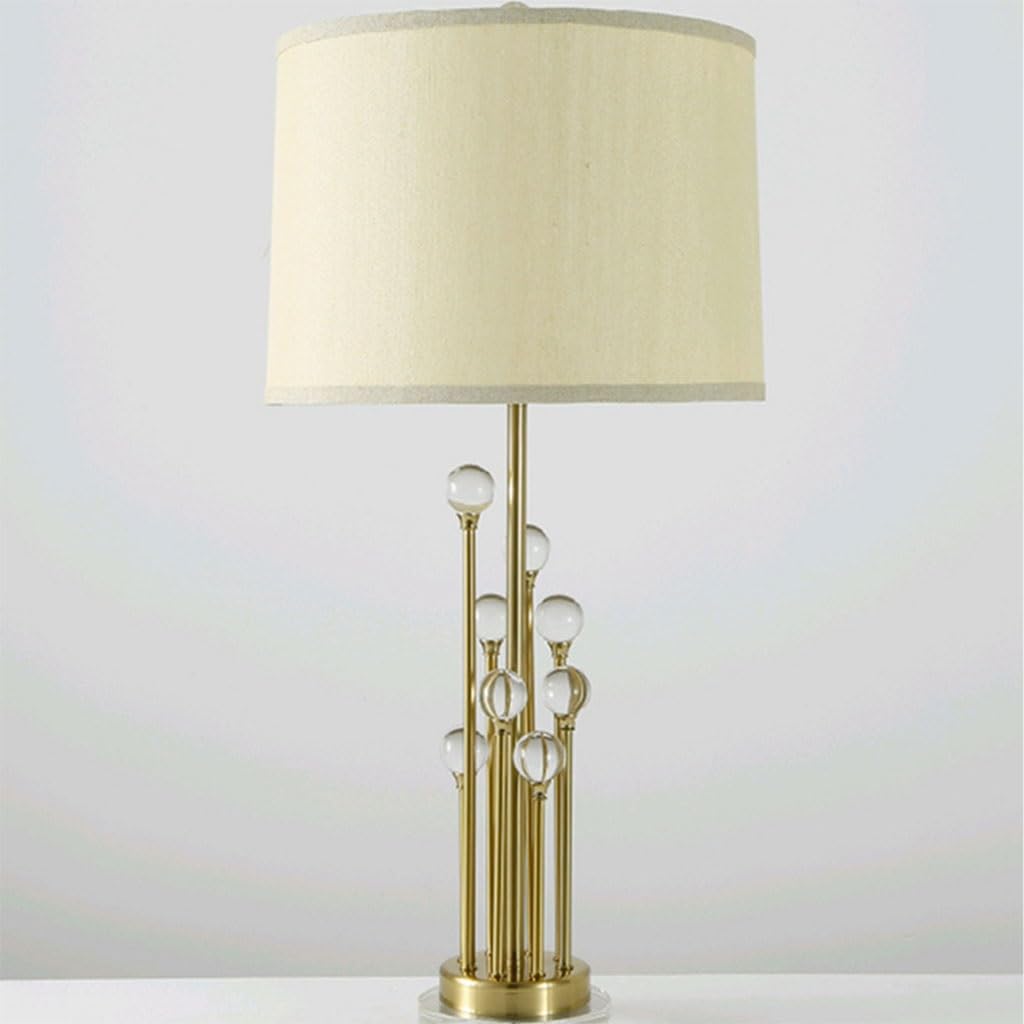 Lampka nocna dekoracyjna lampa stołowa prosta i elegancka lampa stołowa, do atmosfery sypialni, kryształowa dekoracja salonu nowoczesna lampa dekoracyjna dla Zuhause