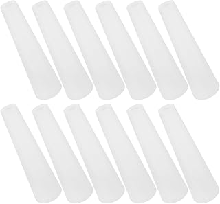 12pcs Plastic Yarn Spool Holder Conical PVC Winding Tube for Weaving