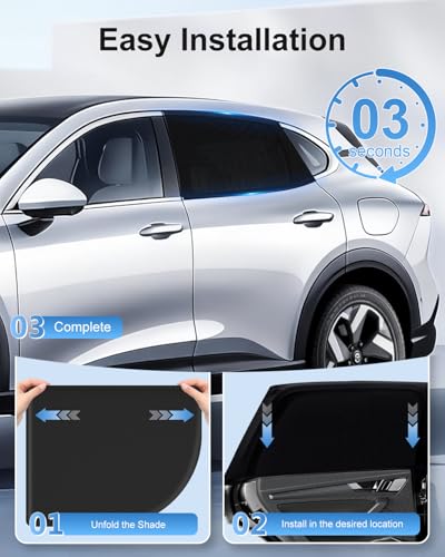 Car Window Shades 2 Pack Spandex
