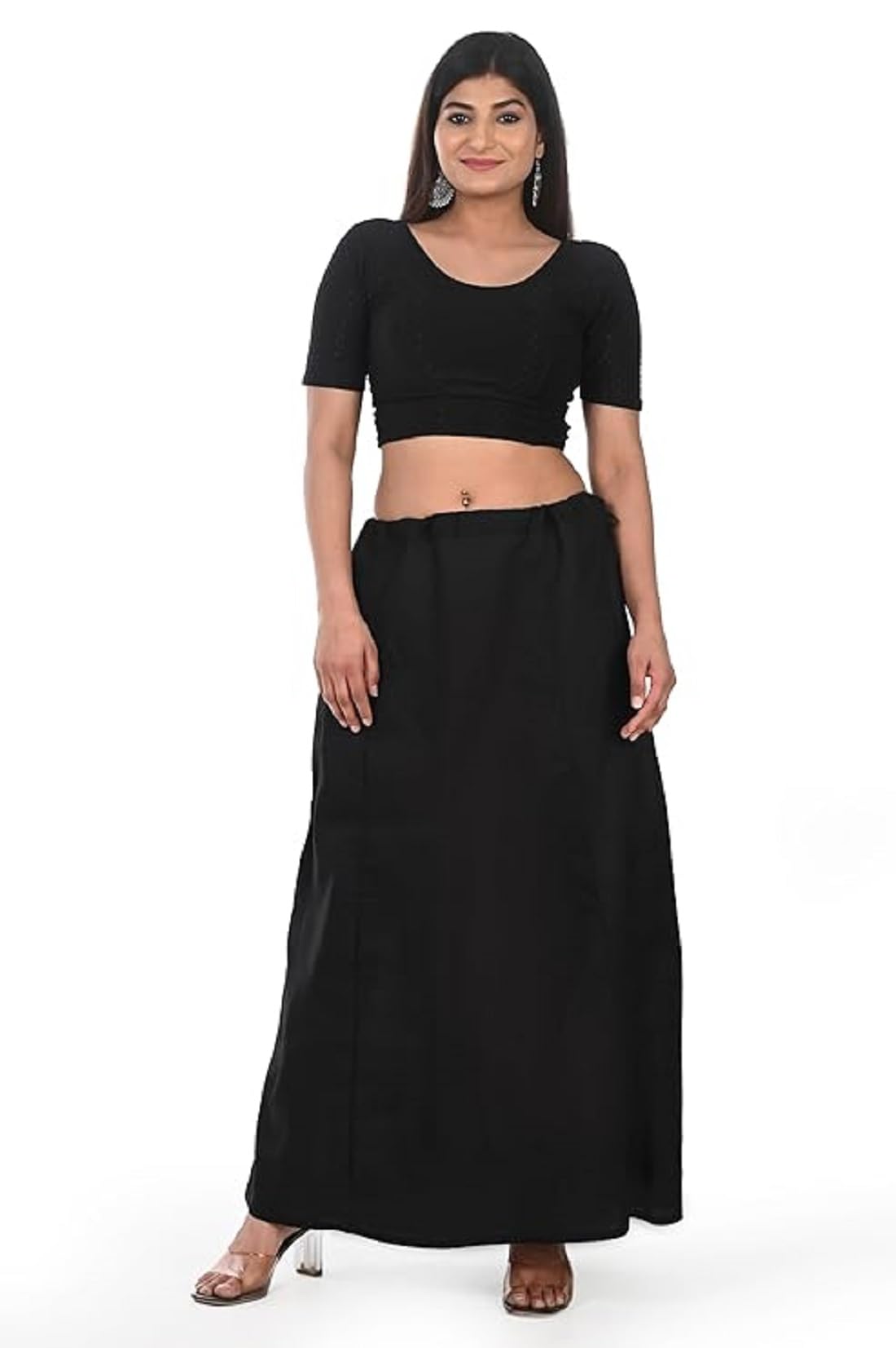 zuvim Women’s Cotton Petticoats Readymade Cotton Saree Inskirt Bottom wear for Women (Free Size), Pack of 1-picture-14