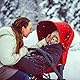 Babyfußsack Universal Winter-Fußsack für Kinderwagen Baby Winterfußsack mit Reißverschluss Fußsack für Kinderwagen aus Thermo-Fleece waschbar Tasche - Navyblau