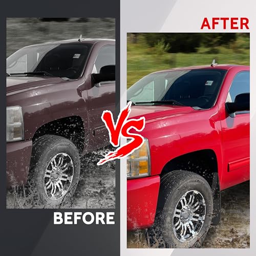 Image of Fender Flares Guards for 2007-2014 Chevy Silverado 1500 2500 3500, Front & Rear Mud Guards Mud Flaps Splash Guards for Chevrolet Silverado 1500 2500 3500 HD 2007-2014 Accessories