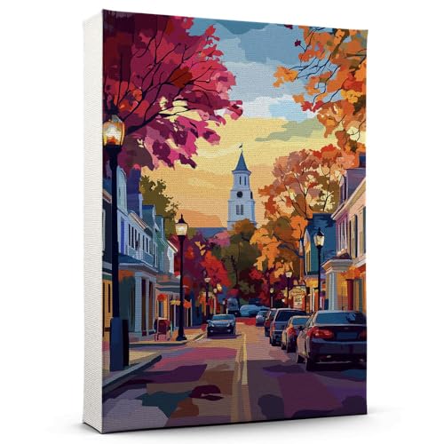 New Canaan Poster Print, Connecticut Poster Wall Art, New Canaan Decor Travel Poster, Connecticut Travel Gift, Housewarming Gift - 99AZ960