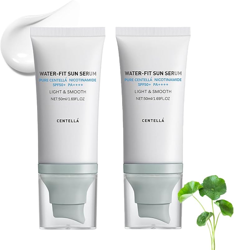Protetor solar facial FYEBOO Centellá SPF50 PA++++ 50 mL, pacote com 2
