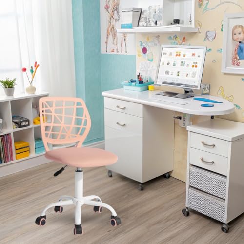 FurnitureR Zahnarztstuhl, um 360 ° drehbar, Farbiger Hocker für Zahnassistenten, höhenverstellbar, ergonomisch, für Zahnarztpraxen, Massagesalons, Büro, Klinik, 38,5 x 40 x 87 cm, Rosa