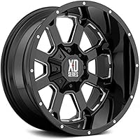 XD Wheels XD825 Buck 25 Black w/Milled Accent Wheels 20 In 20x10 -24 XD82521067324N