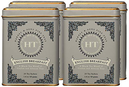 Image of Harney & Sons English Breakfast, 20 Teabags per Pack, (Pack of 4)