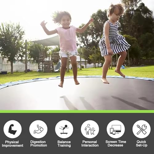 Tapis de saut de remplacement imperméable pour trampoline rond de 1,8 à 4,2m - 8