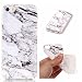 Produktbild Meeter iPhone 5 5S Hülle, Apple iPhone SE Marmor Hülle, Marmor Serie Flexible TPU Silikon Schutz Handy Hülle Handytasche HandyHülle Etui Schale Case Cover Tasche Schutzhülle für iPhone
