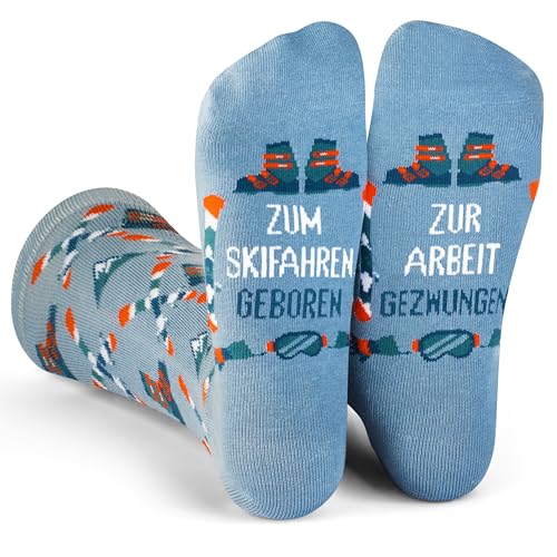 Lavley Zum Skifahren Geboren Zur Arbeit Gezwungen Socken