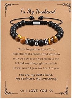 CheersLife To Mens Bracelet for Boyfriend, Husband, My Man - Anniversary Birthday Christmas Gift for Him