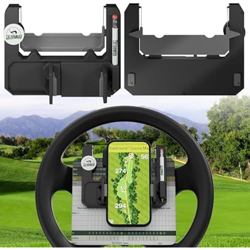 CLUBRALLY Golf Cart Accessories Steering Wheel Phone Mount for Club Car EZGO Yamaha