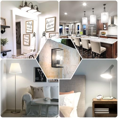 Image of LED Light Bulbs 100W Equivalent 1500 Lumens, A19 13W 4000K Neutral White Non-Dimmable, Super Bright No Flicker Standard E26 Edison Screw Bulbs for Home, Bedroom, Office Lamp, 12-Pack
