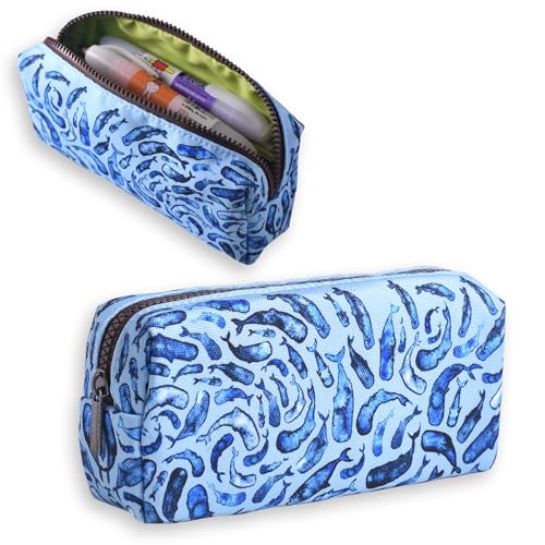 LParkin Orca Pencil Case for Stationery Killer Whale Orca Gift for Whale Lover Orca Pencil Pouch with Zipper for School Office Stationery Organizer Cosmetic Bag Coin Pouch
