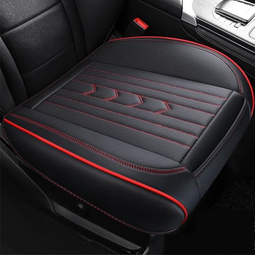 Cuscino Sedile Auto per Ferrari 488 Roma F8 SF90 812 360 F430 FF 575M, Cuscini Sedili Anteriori Protezione Seggiolino Guidatore Antiscivolo Confortevole Interni Accessorio,C/Black-Red