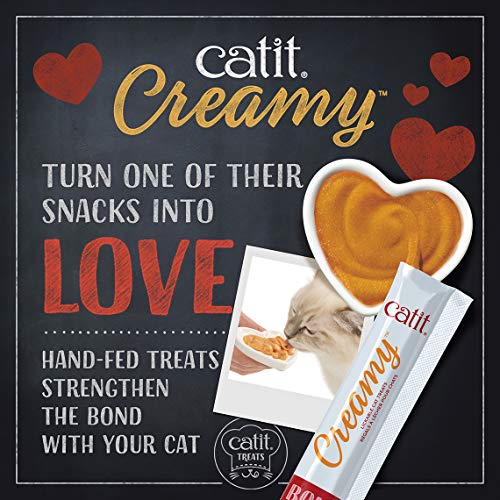 Catit Creamy Lickable Cat Treat, Healthy Cat Treat, Assortment, 12 Pack - Thumbnail 3