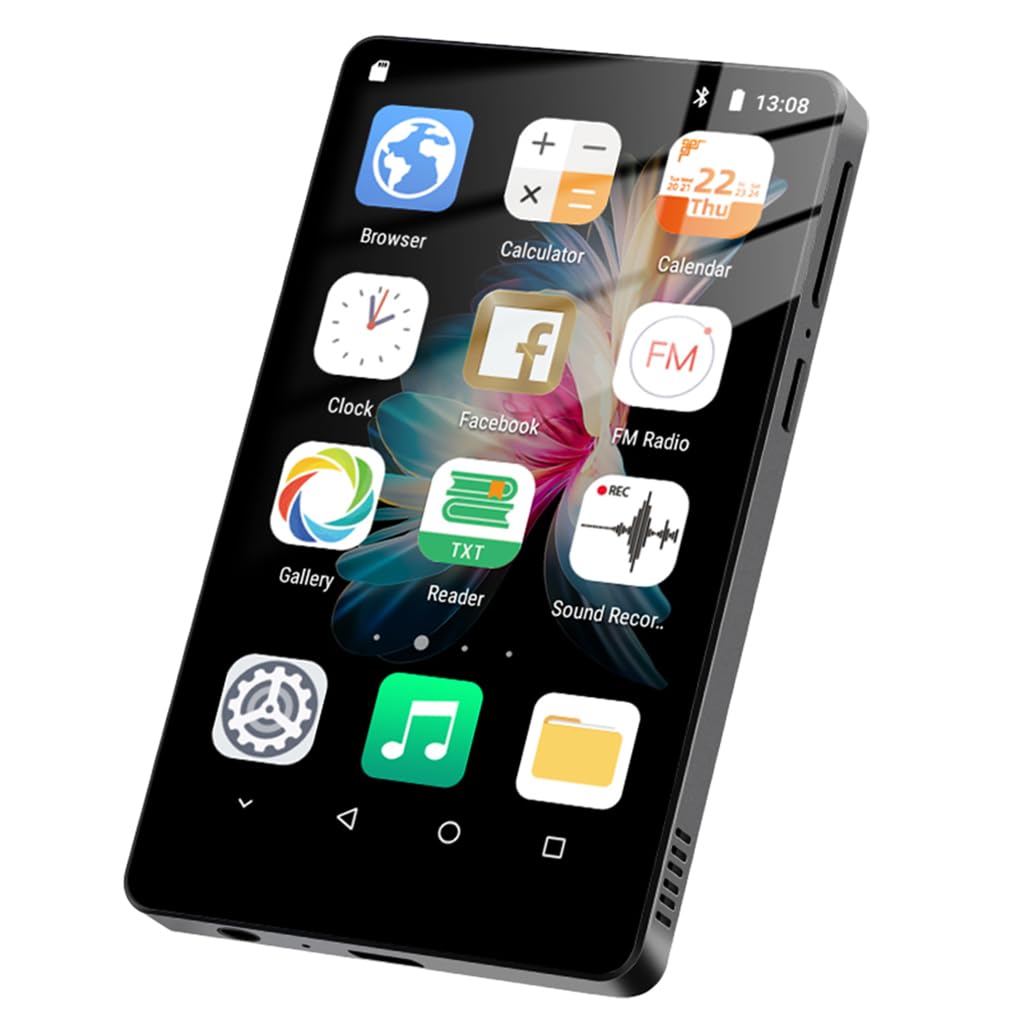 para Sistema operativo Fluido, CPU, RAM de 16 GB, 0 Ampliable a MP3 con Capacidad de Almacenamiento de Memoria Gratuita de 128 GB, Reproductor MP3, Reproductor Bluetooth
