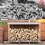 LIANTRAL 4ft Firewood Rack Outdoor with Cover, Heavy Duty Metal Fire Wood Storage Rack for Indoor Outdoor, Log Holder Stand for Fireplace