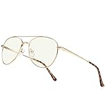 RB.Pilot Blue Light Aviator Reading Glasses for men Women Metal Frame Spring Temple