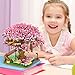 XIU Cherry Blossom Treehouse Building Sets,(2008pcs) Mini Blocks Building Sets for Adults, Japanese Sakura Treehouse Building Blocks Sets for Girls Aged 8-12, Gift idea for Women Kids 8+