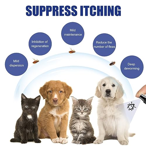 Hautpflegespray Milben Hund Grasmilben bekämpfen Juckreiz Milbenspray Regeneriert die Haut bei Reizungen & Entzündungen, Bei Juckreiz durch Milben Hund, Milben Katze, 100ml