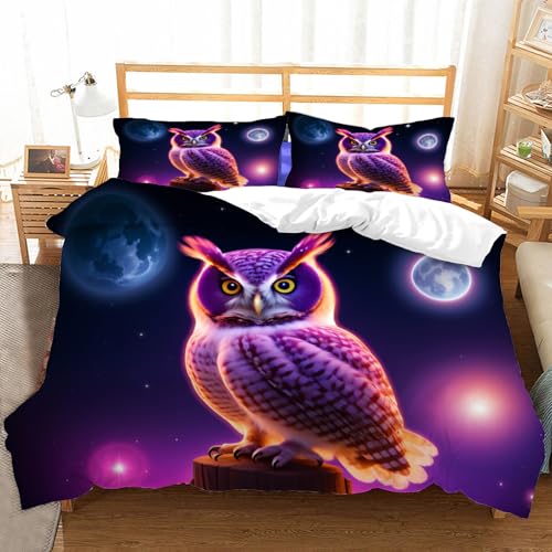 Funda Nordica Cama 90 Lindo Búho 3D Fundas