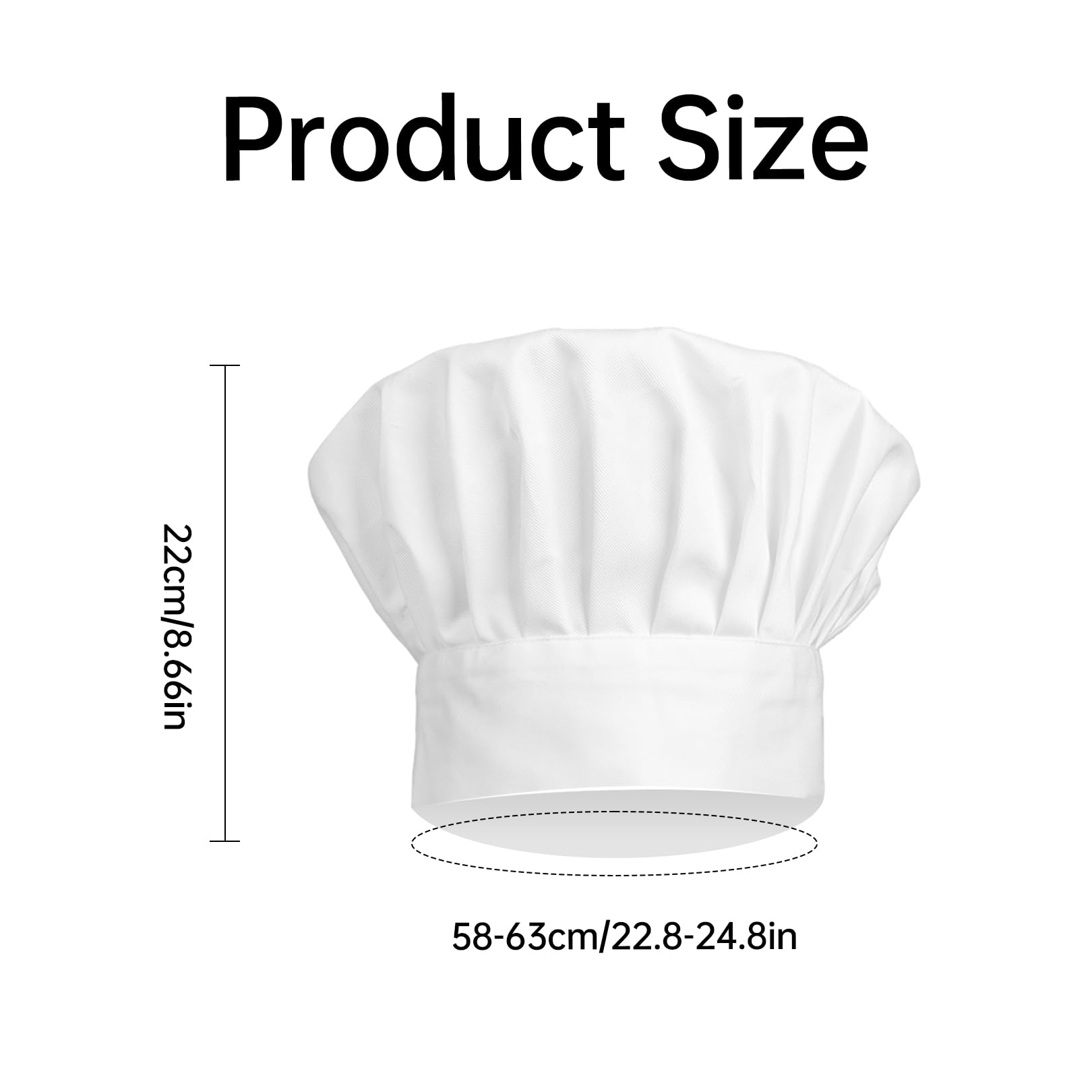Męska czapka kucharska, regulowana czapka kucharska, czapka kucharska dla dzieci, oddychająca czapka kucharska, wielokrotnego użytku, do szkół smakoszy, restauracji, hoteli, szkół, kuchni prywatnej