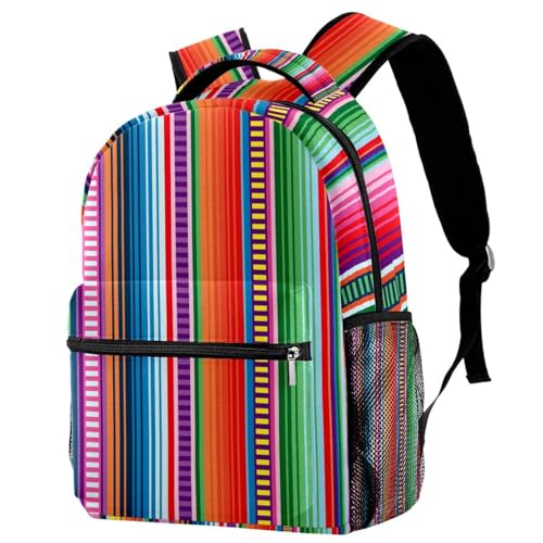 Sac à dos d'école ergonomique multicolore ados contre le désordre