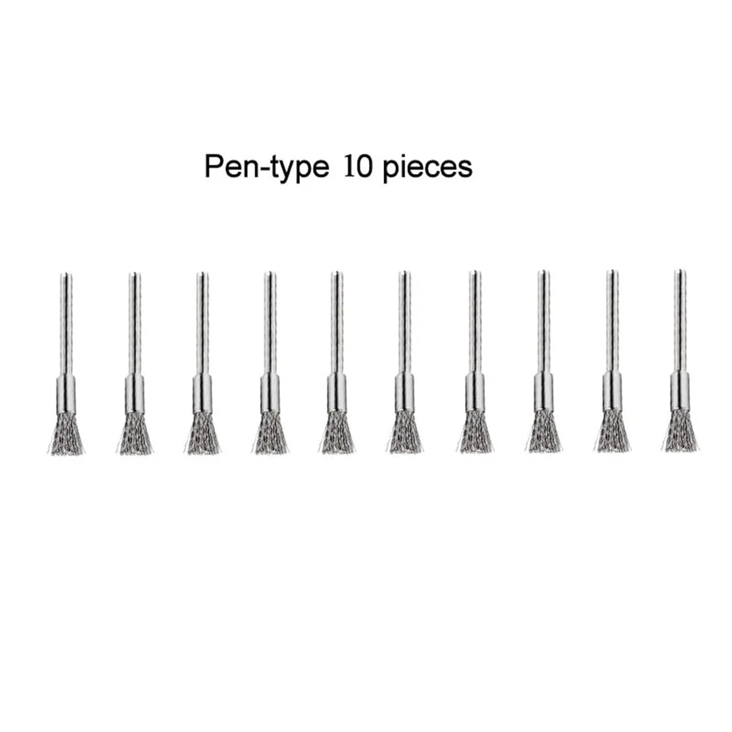 10/15/30pcs Stainless Steel Brush Wire Wheel Brushes Die Grinder Rotary Tool Electric Tool for The Engraver(Pen Shape)