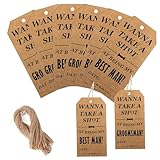 Funny Groomsmen Proposal Cards Set 2pcs Best Man and 8pcs...