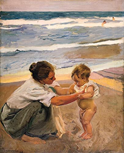 Tableaux Sur Toile Sorolla au Bord de la Marne Décoration Murale Salon 60x90 cm
