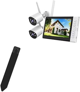 BoxWave Stylus Pouch Compatible with CamPark SC01 LCD Monitor - Stylus PortaPouch, Stylus Holder Carrier Portable Self-Adhesive for CamPark SC01 LCD Monitor - Jet Black