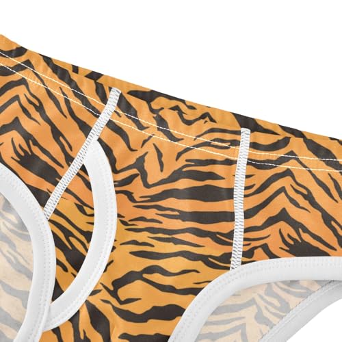 Boys' Exclusive Briefs Toddler Underwear 95% Combed Cotton Boxerbriefs 2T Leopard Cheetah Tiger 54