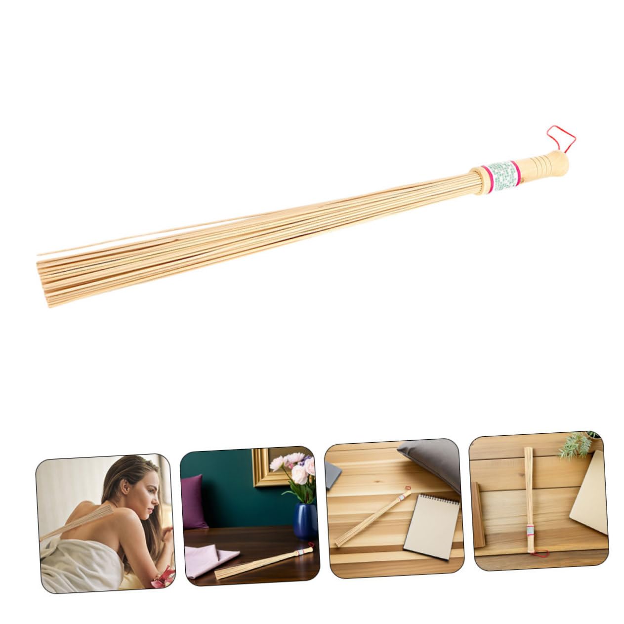 4 Stück Gua Sha Massagestab aus Bambus für Rückenmassage mit Sanftem und Effektivem Druck Ergonomisches Design für Büro und Reise