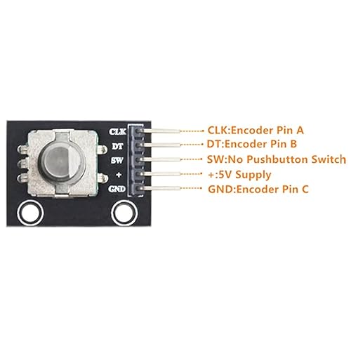 Miniatura 6 de Oiyagai Desarrollo del módulo del sensor del ladrillo del codificador rotatorio KY-040 para Arduino AVR PIC