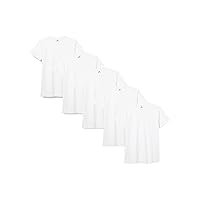 Lower East LE105 Maglietta con Scollo Rotondo, Bianco