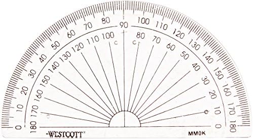 180° Protractor, 4-Inch