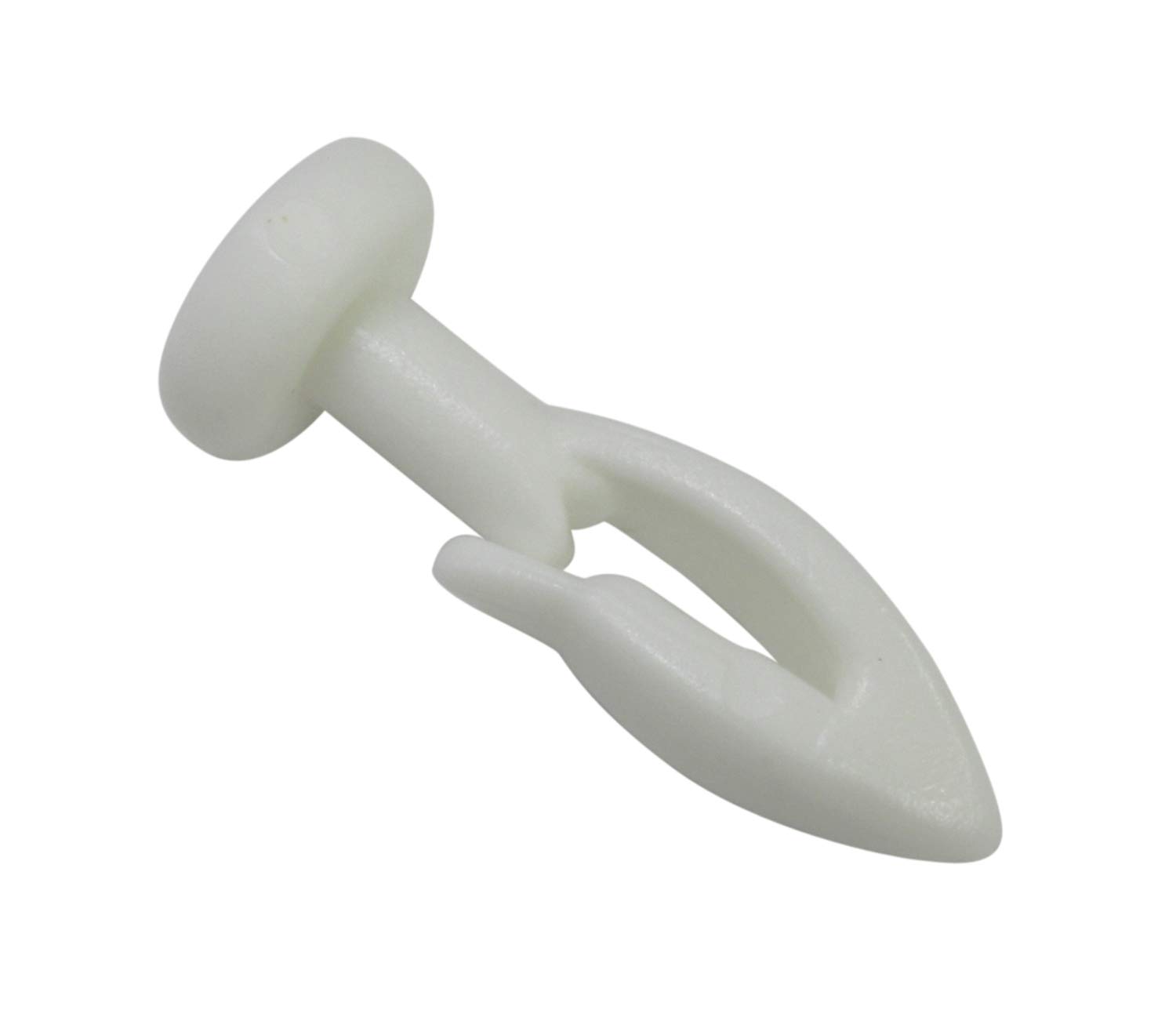 Gardinia Glissière avec Crochet pour modèles de tringles à Rideaux GE et P2U, Universel, 30 Pièces, Plastique, Blanc