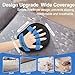Pet Hair Removal Glove - Magic Brush Electrostatic Mitt for Dogs & Cats, Reusable Grooming Gloves - Dog Hair Remover Tool with 5-Finger Design for Couch, Carpet, Furniture, Laundry & Clothing (Blue)