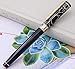 Asvine Picasso 902 Gentleman Black Gold Trim Bent Nib Fountain Pen, Fude Nib Calligraphy Pen, Business Signature Pen