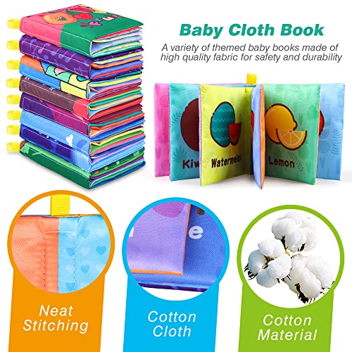 Toyk HK689 Baby Bath Books, Nontoxic Fabric Soft Baby Cloth Books thumb #1