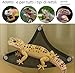 Colenumone 2-Packs Bearded Dragon Hammock, Reptile Hammock, Suitable for Iguanas, Chameleons, Geckos, Lizards, Snakes, Chameleons, Reptiles, Axolotl Tank